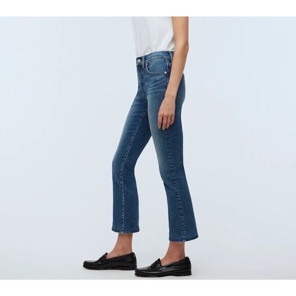 NWOT Madewell Kick Out Crop Jeans In Oneida Wash Size 25 - Picture 3 of 9